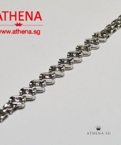 Alternative view of 18K WG DIAMOND BRACELET D10-0.30CTS 6.85G (LENGTH 15.2CM)
