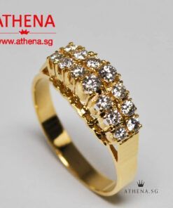 Alternative view of 18K YG DIAMOND RING D14-0.55CTS 3.98G