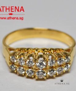 18K YG DIAMOND RING D14-0.55CTS 3.98G