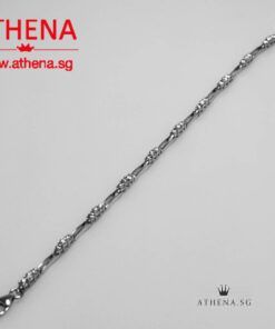 18K WG DIAMOND BRACELET D30-1.00CTS 7.19G