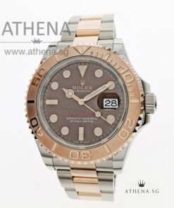 UNWORN !!! ROLEX EVEROSE ROLESOR MEN OYSTER PERPETUAL DATE YACHT MASTER 40 "CHOCOLATE DIAL" WITH BOX & CERT 126621