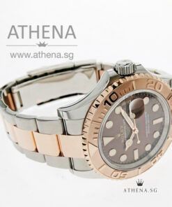 Alternative view of UNWORN !!! ROLEX EVEROSE ROLESOR MEN OYSTER PERPETUAL DATE YACHT MASTER 40 "CHOCOLATE DIAL" WITH BOX & CERT 126621