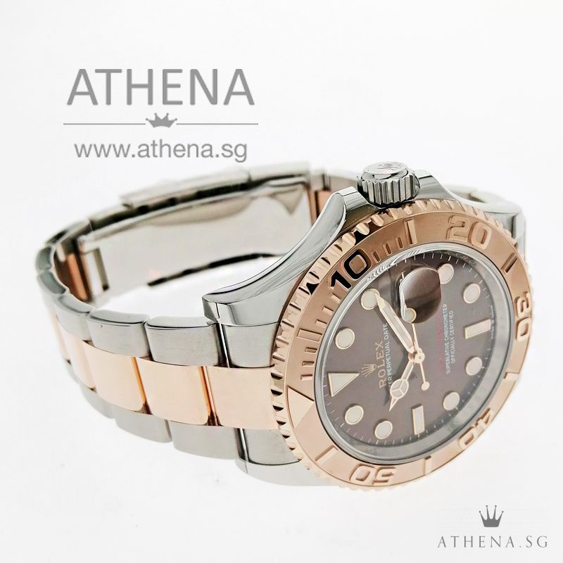 UNWORN !!! ROLEX EVEROSE ROLESOR MEN OYSTER PERPETUAL DATE YACHT MASTER 40 "CHOCOLATE DIAL" WITH BOX & CERT 126621 - Image 2