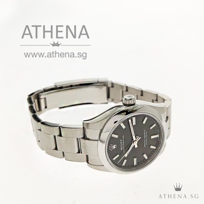 UNWORN !!! ROLEX OYSTER PERPETUAL 31 "AN" SERIES "BLACK DIAL" WITH BOX & CERT 277200 - Image 2