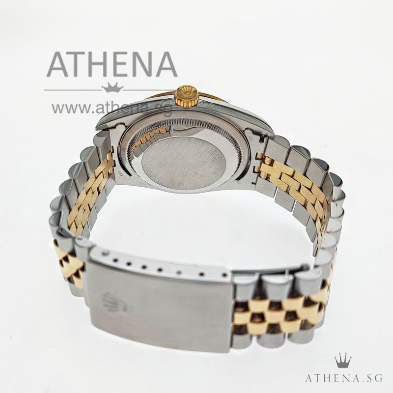 ROLEX "HALF-GOLD" MENS OYSTER PERPETUAL DATEJUST "W" SERIES "CHAMPAGNE JUBILEE DIAMOND DIAL" WITH CERT 16233 - Image 3