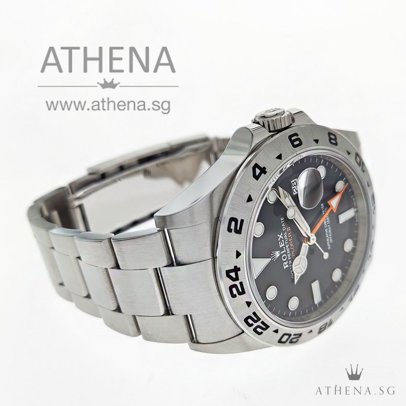 UNWORN !!! ROLEX OYSTER PERPETUAL DATE EXPLORER II "AN" SERIES " BLACK DIAL " WITH BOX & CERT 226570 (NEW 2021 MODEL) - Image 2