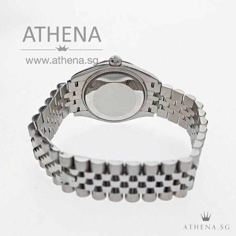 UNWORN !!! ROLEX MID-SIZE OYSTER PERPETUAL DATEJUST 31 "AN" SERIES "DARK GREY DIAMONDS DIAL" WITH BOX & CERT 278274 (UNDER AGENT WARRANTY) - Image 3