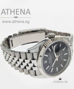 Alternative view of UNWORN !!! ROLEX MENS OYSTER PERPETUAL DATEJUST 36 "AN" SERIES "BLACK INDEX DIAL" WITH BOX & CERT 126234 (UNDER AGENT WARRANTY)