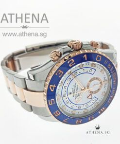 Alternative view of ROLEX EVEROSE ROLESOR OYSTER PERPETUAL YACHT MASTER II "AN" SERIES " WHITE LACQUER DIAL" WITH BOX & CERT 116681 (STILL UNDER AGENT WARRANTY)