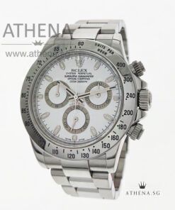 ROLEX OYSTER PERPETUAL COSMOGRAPH DAYTONA "M" SERIES " WHITE DIAL" WITH BOX & CERT 116520