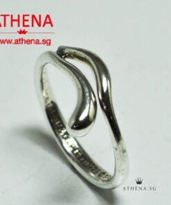 925 TIFFANY & CO SILVER STERLING ELSA PERETTI TEADROP RING 2.13G (SIZE 12)