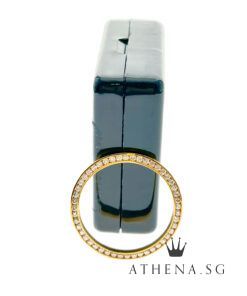Alternative view of 18K YELLOW GOLD LADIES FULL DIAMOND BEZEL 26MM
