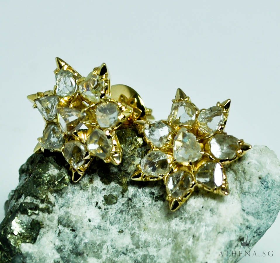 18K YG INTAN EARSTUD 4.48G - Image 3