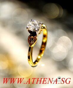 18K YELLOW GOLD FANCY DESIGN DIAMOND RING D1-0.48CTS D2-0.20CTS 2.31G (SIZE 12.5)