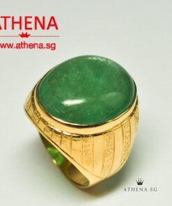 20K YG EMERALD RING APPROX. 18.0CTS 10.81G (WITH CERT) (SIZE 16)