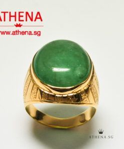 Alternative view of 20K YG EMERALD RING APPROX. 18.0CTS 10.81G (WITH CERT) (SIZE 16)
