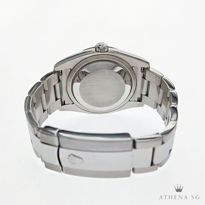 ROLEX MENS OYSTER PERPETUAL DATEJUST TURN-O-GRAPH "D" SERIES "BLACK INDEX DIAL" WITH BOX & CERT 116264 - Image 3