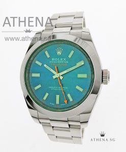 ROLEX OYSTER PERPETUAL MILGAUSS "AN" SERIES "BLUE DIAL" BOX & CERT 116400GV (STILL UNDER AGENT WARRANTY)