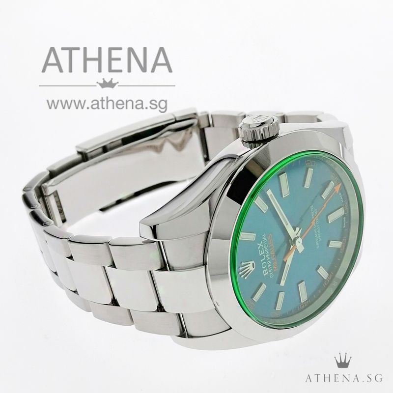 ROLEX OYSTER PERPETUAL MILGAUSS "AN" SERIES "BLUE DIAL" BOX & CERT 116400GV (STILL UNDER AGENT WARRANTY) - Image 2