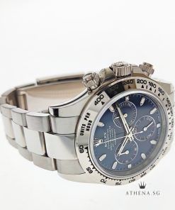 Alternative view of 18K WHITE GOLD ROLEX COSMOGRAPH DAYTONA "AN" SERIES "BRIGHT BLUE DIAL" WITH BOX & CERT 116509 (STILL UNDER AGENT WARRANTY)