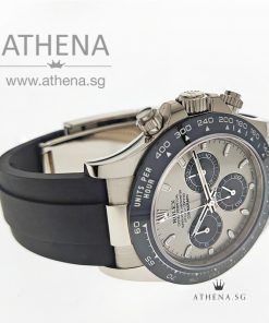 Alternative view of 18K WHITE GOLD ROLEX COSMOGRAPH DAYTONA OYSTERFLEX "AN" SERIES "SILVER PANDA DIAL" WITH BOX & CERT 116519LN (STILL UNDER AGENT WARRANTY)