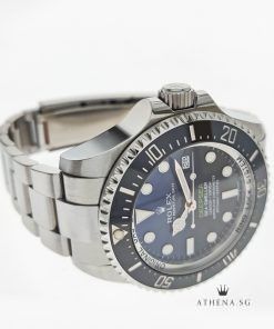 Alternative view of ROLEX OYSTER PERPETUAL DATE DEEPSEA "AN" SERIES "D-BLUE DIAL" WITH BOX & CERT 116660