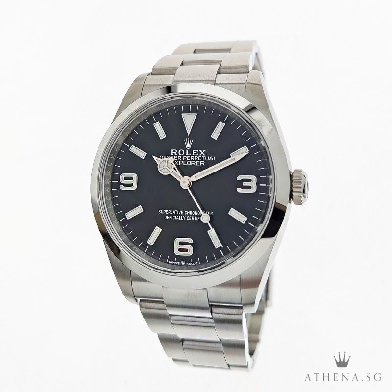 UNWORN !!! ROLEX OYSTER PERPETUAL EXPLORER 36 "AN" SERIES "BLACK DIAL" WITH BOX & CERT 124270 (NEW MODEL 2021)