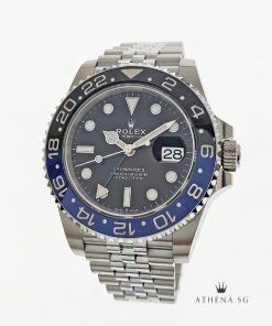 LIKE NEW !!! ROLEX OYSTER PERPETUAL DATE GMT MASTER II CERAMIC "BATGIRL" "AN" SERIES WITH BOX & CERT 126710BLNR (STILL UNDER AGENT WARRANTY)