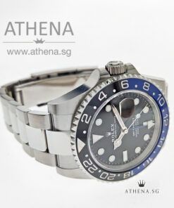 Alternative view of UNWORN !!! FULL STICKER INTACT ! ROLEX OYSTER PERPETUAL DATE GMT MASTER II CERAMIC "BATMAN" "AN" SERIES WITH BOX & CERT 126710BLNR (UNDER AGENT WARRANTY) [NEW 2021 BATMAN]
