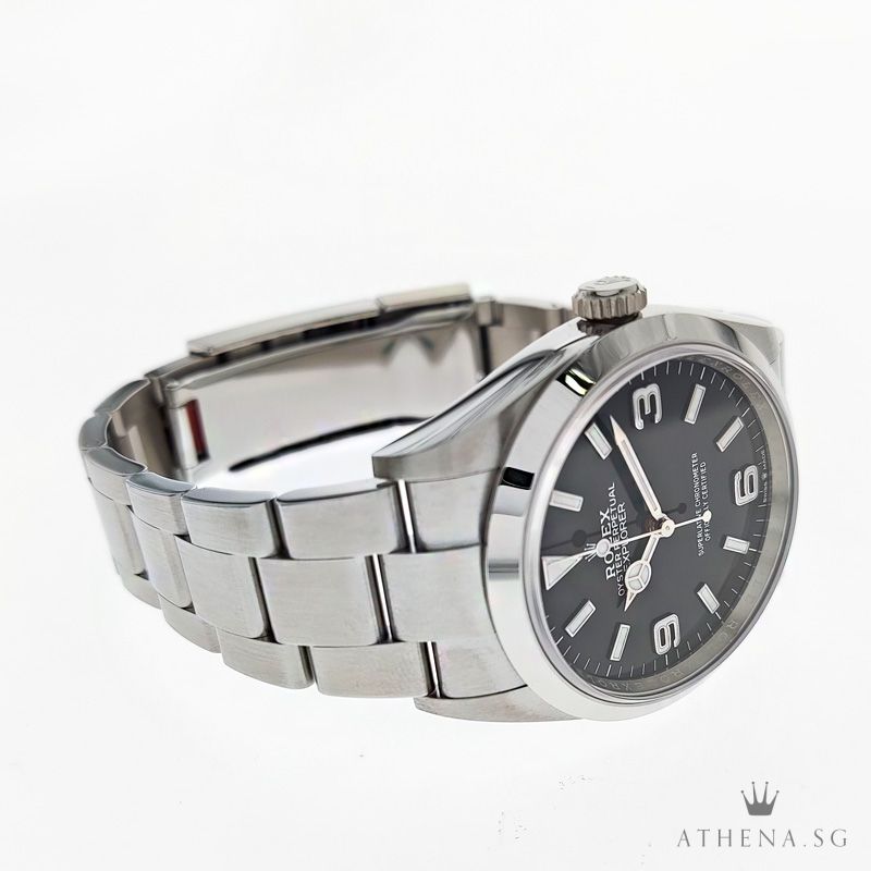 UNWORN !!! ROLEX OYSTER PERPETUAL EXPLORER 36 "AN" SERIES "BLACK DIAL" WITH BOX & CERT 124270 (NEW MODEL 2021) - Image 2