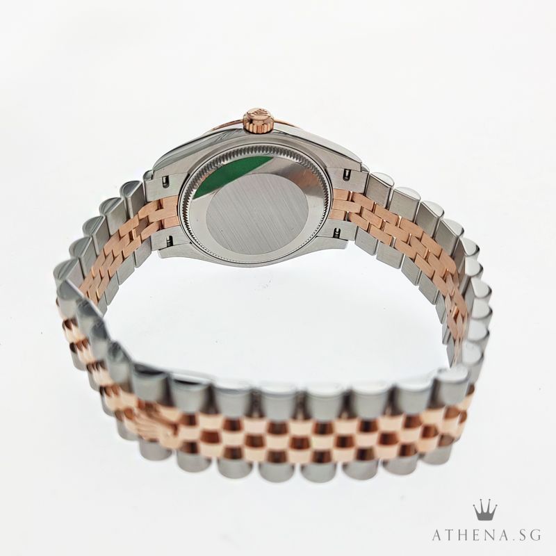 UNWORN !!! ROLEX EVEROSE ROLESOR OYSTER PERPETUAL DATEJUST 31 "AN" SERIES "PINK DIAMOND DIAL" WITH BOX & CERT 278271 - Image 3