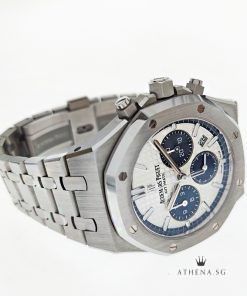 Alternative view of LIKE NEW !!! AUDEMARS PIGUET ROYAL OAK CHRONOGRAPH 38 "SILVER GRANDE TAPISSERIE DIAL" WITH BOX & CERT 26315ST.OO.1256ST.01