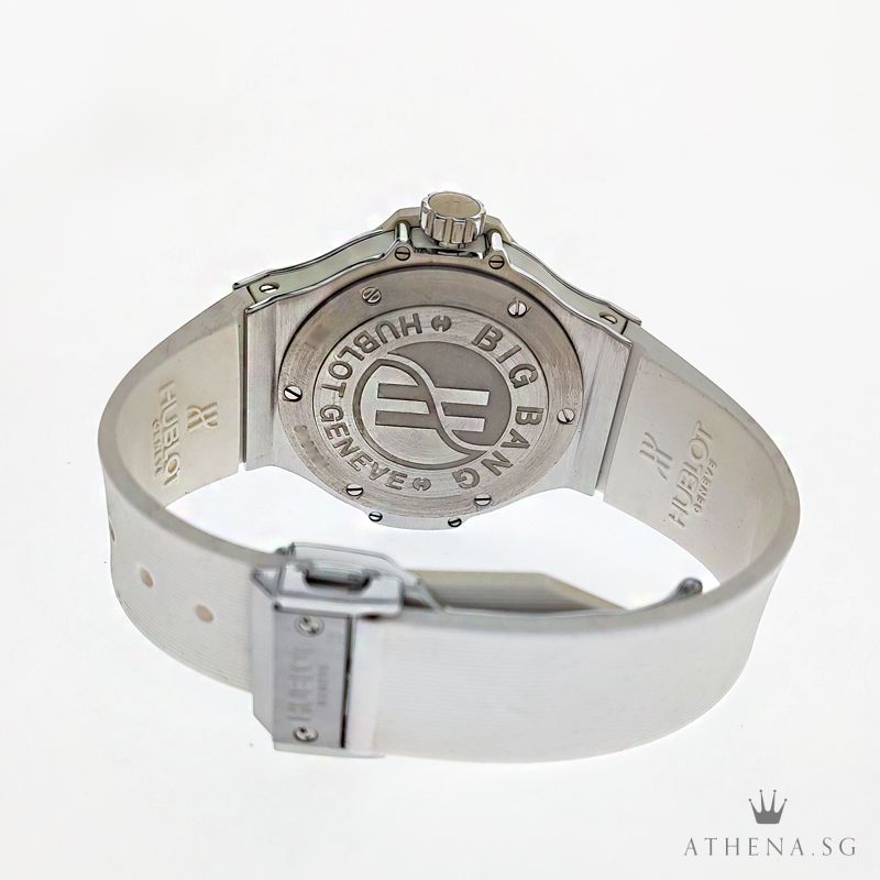 HUBLOT MIDSIZE BIG BANG QUARTZ "WHITE DIAL" WITH BOX & CERT 361.SE.2010.RW.1104 - Image 3