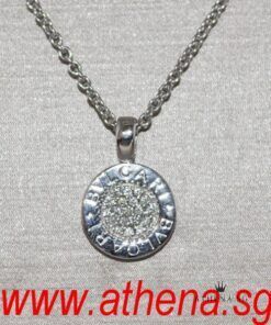 18K WG BVLGARI PAVE DIAMOND NECKLACE 10.26G