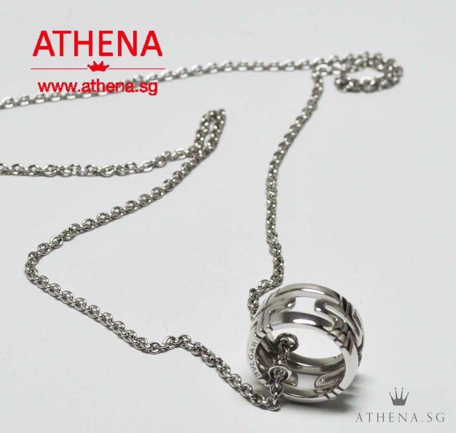 18K WG BVLGARI PARENTESI NECKLACE 12.38G (DISCONTINUED ITEM)