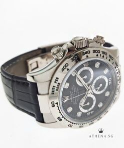Alternative view of 18K WHITE GOLD ROLEX COSMOGRAPH DAYTONA "AN" SERIES "BLACK DIAMOND DIAL" WITH BOX & CERT 116519