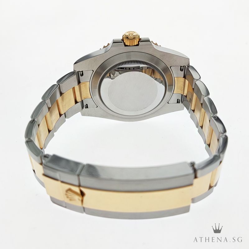ROLEX YELLOW ROLESOR OYSTER PERPETUAL SUBMARINER DATE CERAMIC "AN" SERIES "BLACK DIAL" WITH BOX & CERT 116613LN (STILL UNDER AGENT WARRANTY) - Image 3