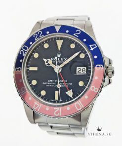COLLECTIBLE TIMEPIECE !!! ROLEX OYSTER PERPETUAL GMT-MASTER "PEPSI" "MATT TRITIUM DIAL" 1675