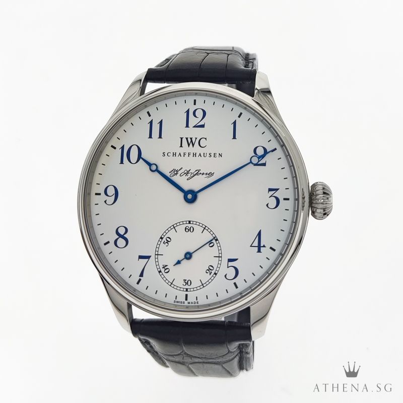 IWC PORTUGUESE F.A JONES LIMITED EDITION " WHITE ARABIC DIAL" WITH BOX & CERT IW544203