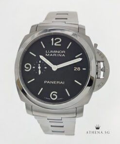 PANERAI LUMINOR MARINA 1950 3 DAYS AUTOMATIC "P" SERIES "BLACK SANDWICH DIAL" WITH BOX & CERT PAM 328