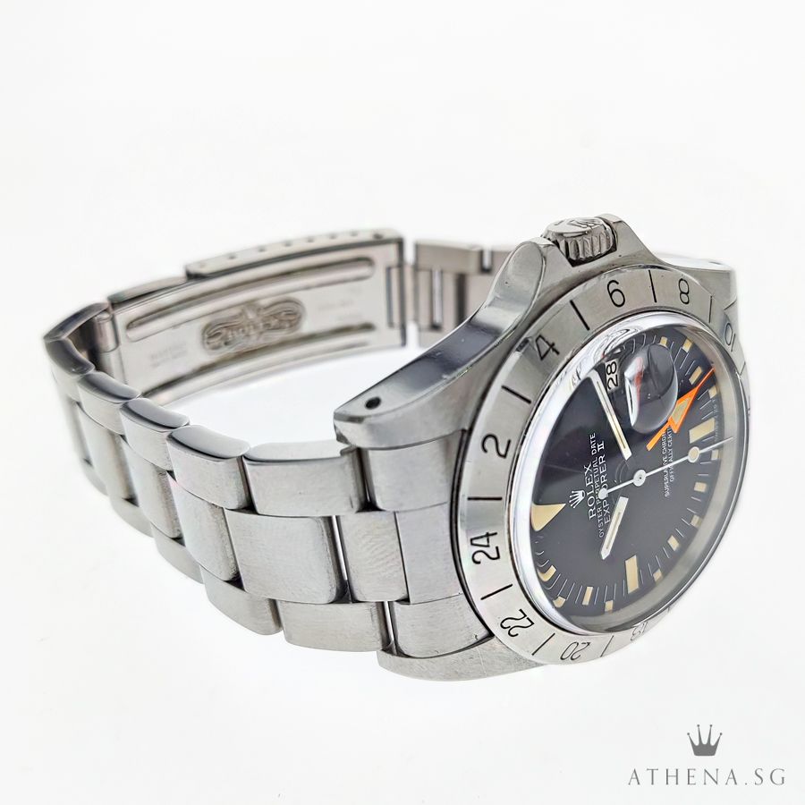 ROLEX VINTAGE OYSTER PERPETUAL DATE EXPLORER II "FRECCIONE" "MARK IV DIAL" 1655 - Image 2