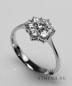 Alternative view of 18K WG DIAMOND RING D7-0.70CTS 2.38G (FROM GOLD HEART JEWELLERY) (SIZE 12)