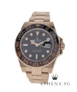 ROLEX EVEROSE ROLESOR OYSTER PERPETUAL GMT-MASTER II CERAMIC “ROOTBEER” WITH BOX & CERT DATED (04/2025) (STILL UNDER AGENT WARRANTY) 126715CHNR