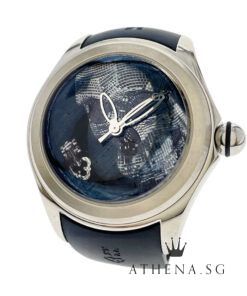 UNWORN!! CORUM DEATH STAR BUBBLE SOLAR "SKULL DIAL" AUTOMATIC LIMITED EDITION OF 88 PIECES WITH BOX & CERT FULL SET 082.310.20