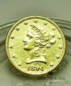 20K YG COLLECTIBLE UNITED STATES OF AMERICA LIBERTY POUND $10 GOLD COIN YEAR 1894 16.60G ($1,680.00 NETT)