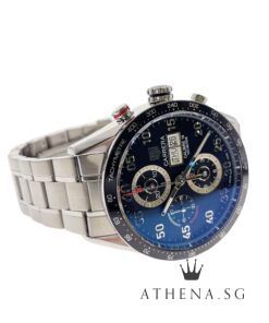 Alternative view of TAG HEUER CARRERA CALIBRE 16 DAY DATE AUTOMATIC CHRONOGRAPH WITH BOX & CERT CV2A10.BA0796