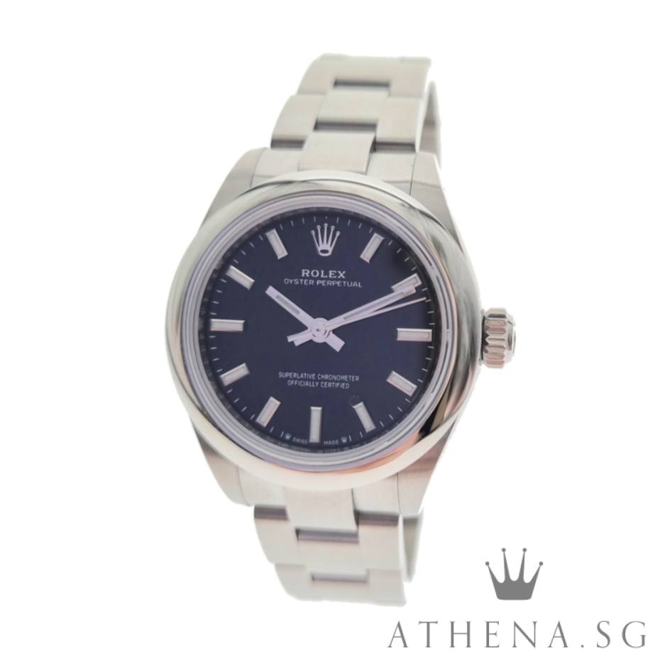 UNWORN !!! ROLEX OYSTER PERPETUAL 28 "AN" SERIES "BLACK INDEX DIAL" WITH BOX & CERT 276200 DATED 2022