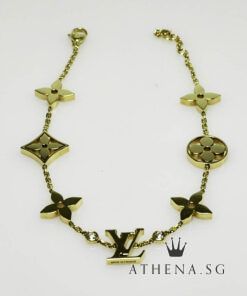 18K RG LOUIS VUITTON IDYLLE BLOSSOM MONOGRAM DIAMOND BRACELET 13.06G (LENGTH 18CM-20.5CM)