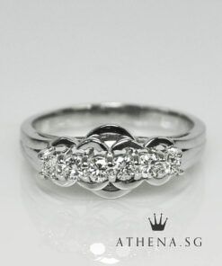 Alternative view of 18K WG DIAMOND RING D6-0.30CTS 3.38G (SIZE 15)