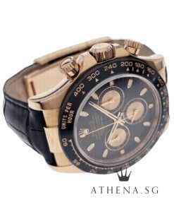 Alternative view of 18K EVEROSE GOLD ROLEX COSMOGRAPH DAYTONA CERAMIC "AN" SERIES "BLACK INDEX DIAL" WITH BOX & CERT DATED 01/2017 116515LN